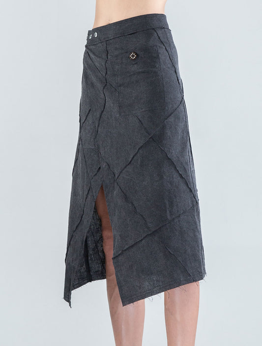 Aoki Midi Wrap Skirt - Psylo Fashion
