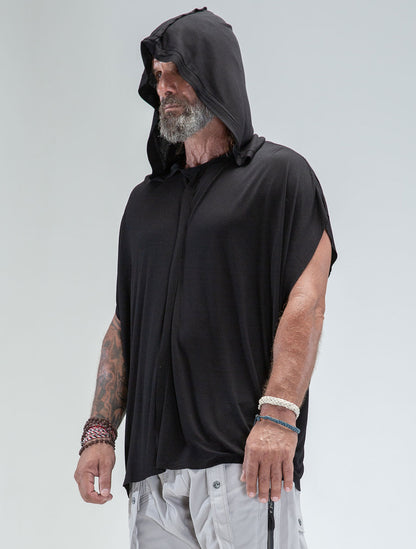 'Dragonfly' 100% Bamboo Sleeveless Hoodie - Psylo Fashion