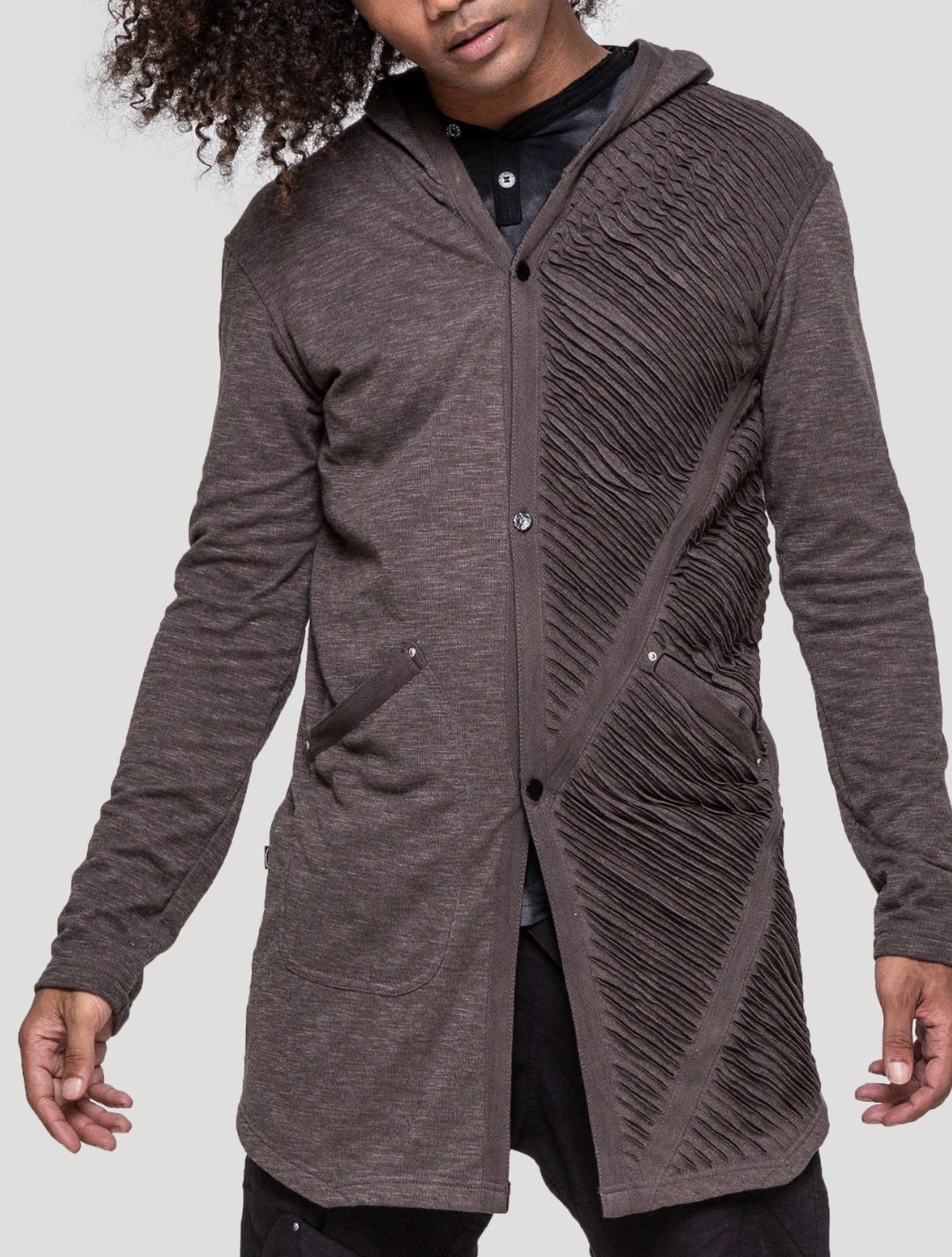 Plumped Hoodie Cardigan Light Coat - Psylo Fashion