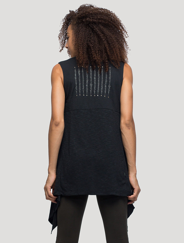 Black Asli Vest - Psylo Fashion