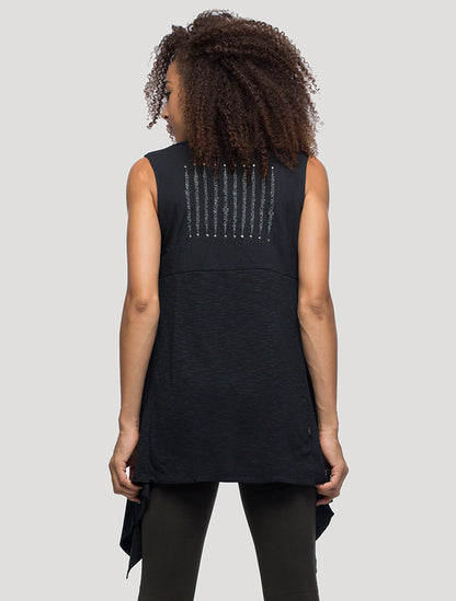 Black Asli Vest - Psylo Fashion