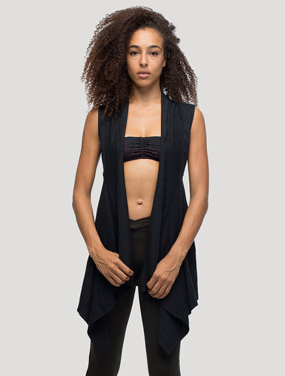 Black Asli Vest - Psylo Fashion