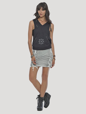 Bami Asymmetrical Mini Skirt - Psylo Fashion