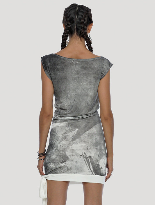 Brush Mini Dress - Psylo Fashion