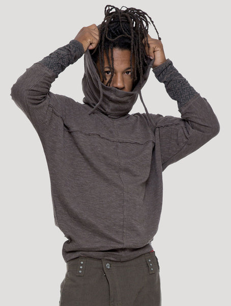 Baggy Slub Hoodie Sweater - Psylo Fashion