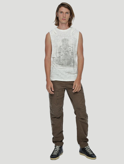 Buddha Hoodie Singlet Tee - Psylo Fashion