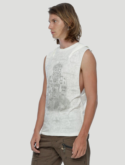 Buddha Hoodie Singlet Tee - Psylo Fashion