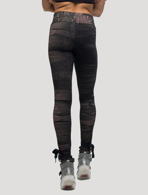 Crystal High Foldover Long Leggings - Psylo Fashion