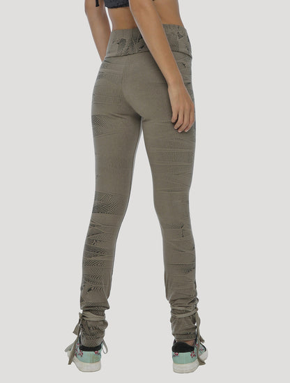 Crystal High Foldover Long Leggings - Psylo Fashion