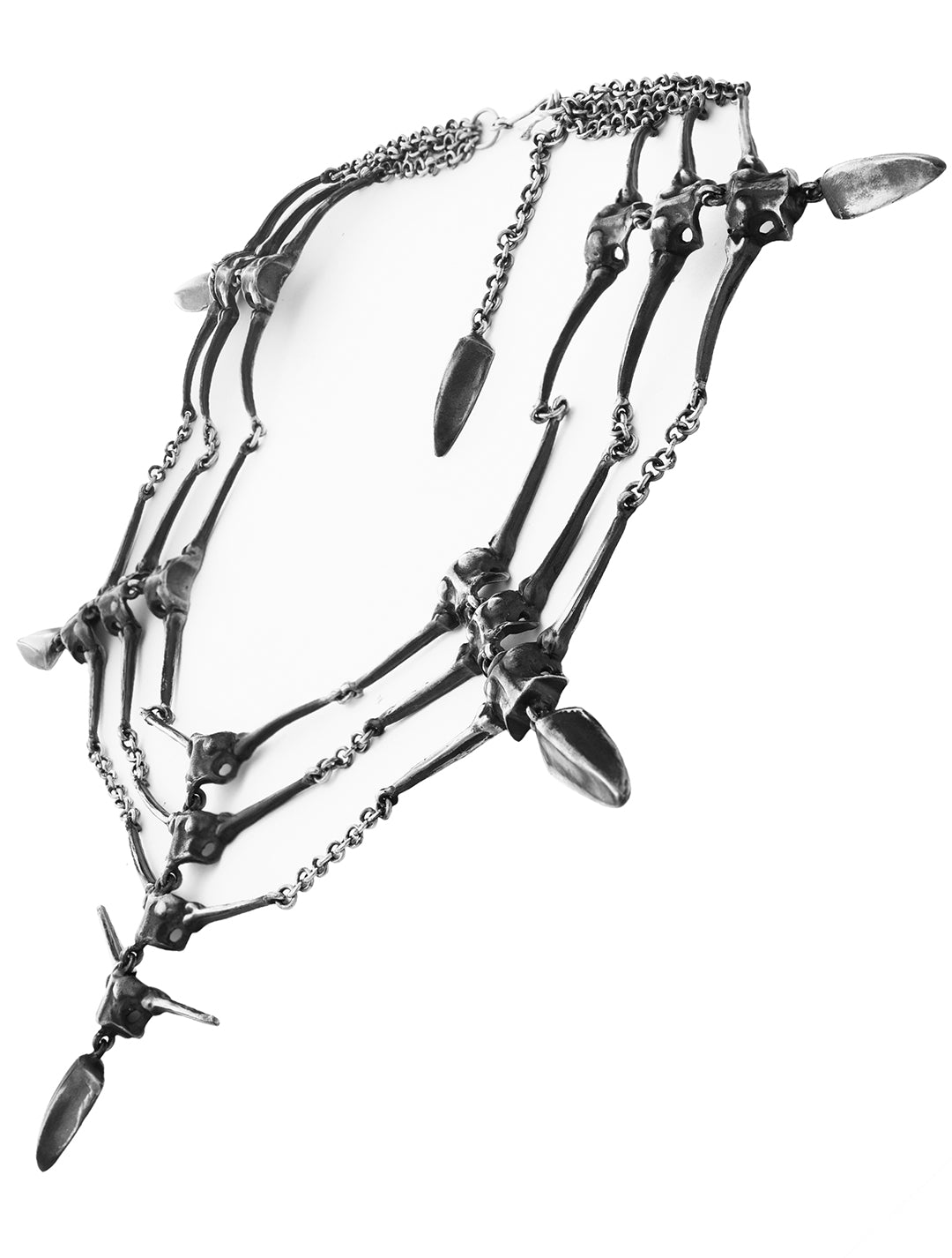The Centipede Web Necklace by Costume Therapy - Psylo Fashion