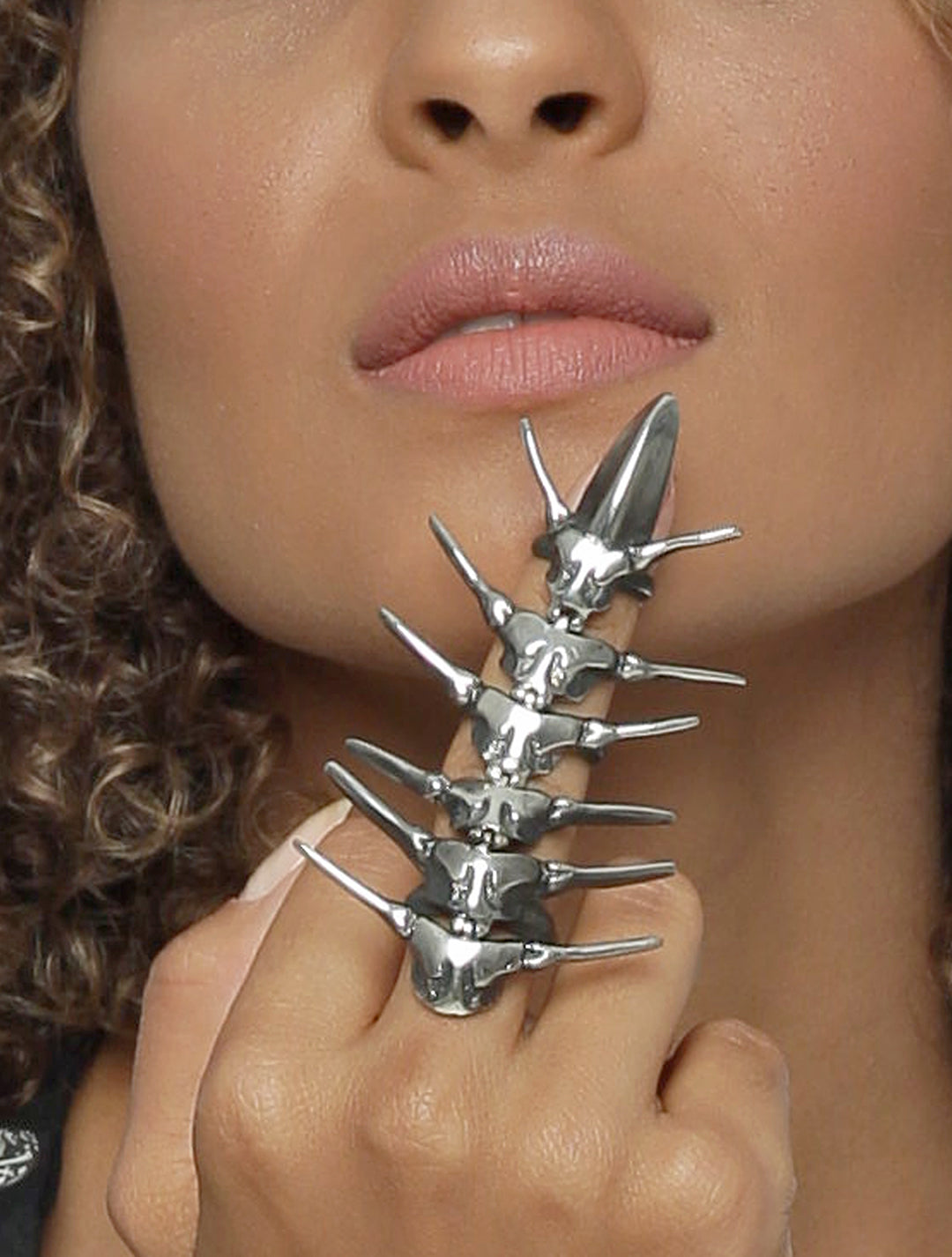 The Centipede Articulated Ring by Costume Therapy - Psylo Fashion