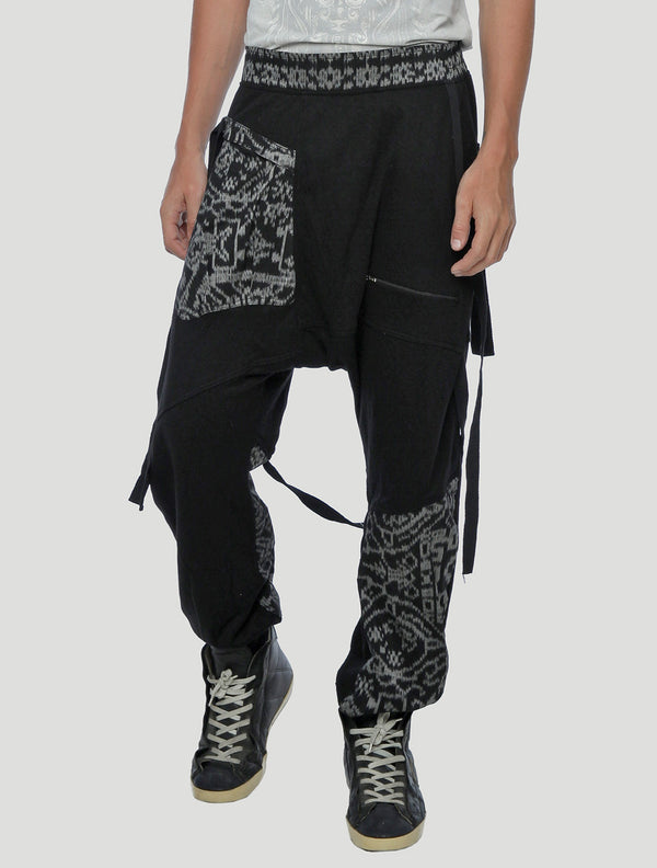 Women's Warm Thai Fisherman Pants Black