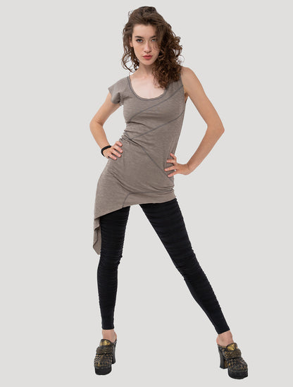 Eka Zip Asymmetrical Tunic - Psylo Fashion