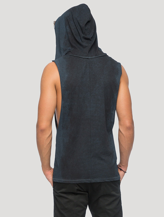 Mask Sleeveless Hoodie - Psylo