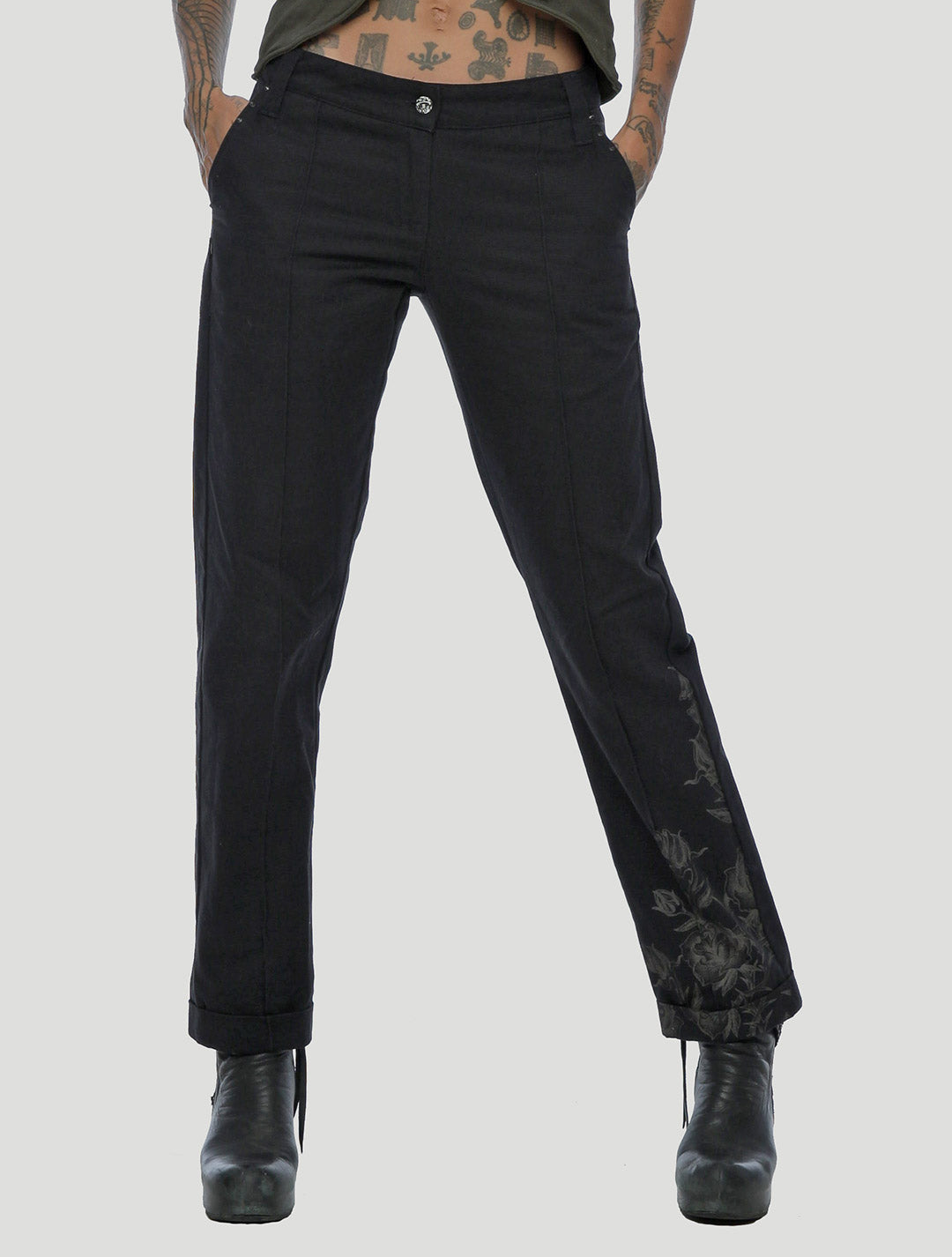 G black Pants by Psylo Fashion