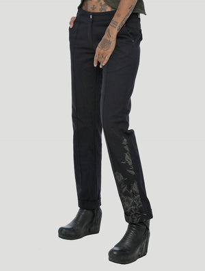 G black Pants by Psylo Fashion
