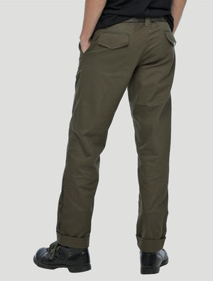G Olive Green Pants by Psylo Fashion