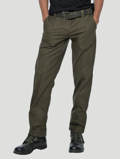 G Olive Green Pants by Psylo Fashion