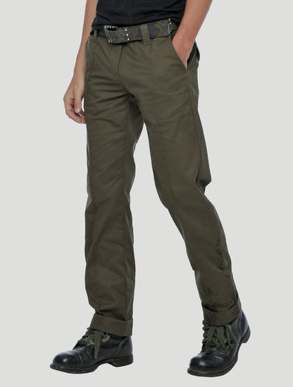 G Olive Green Pants by Psylo Fashion
