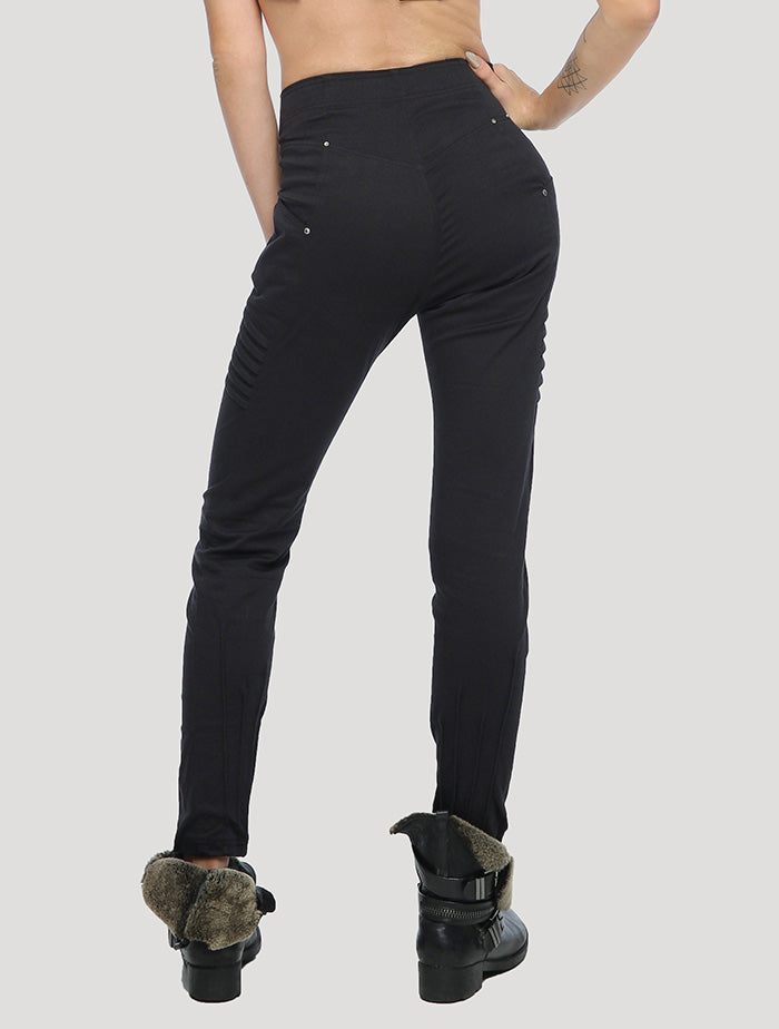 Black skinny Ghana Pants - Psylo Fashion