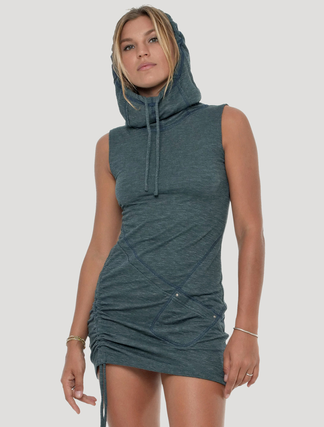 Grega Sleeveless Turtleneck Dress - Psylo Fashion