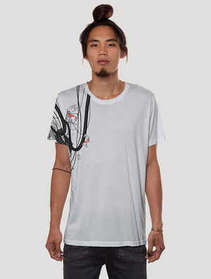 'Ghost' 100% Cotton Short Sleeves Printed Tee by Plazmalab