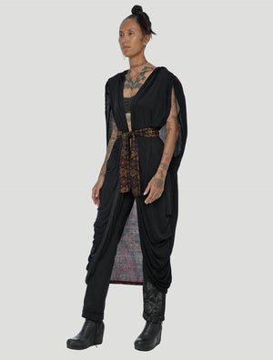 Imma Hooded Tribal Kaftan by Psylo Fashion