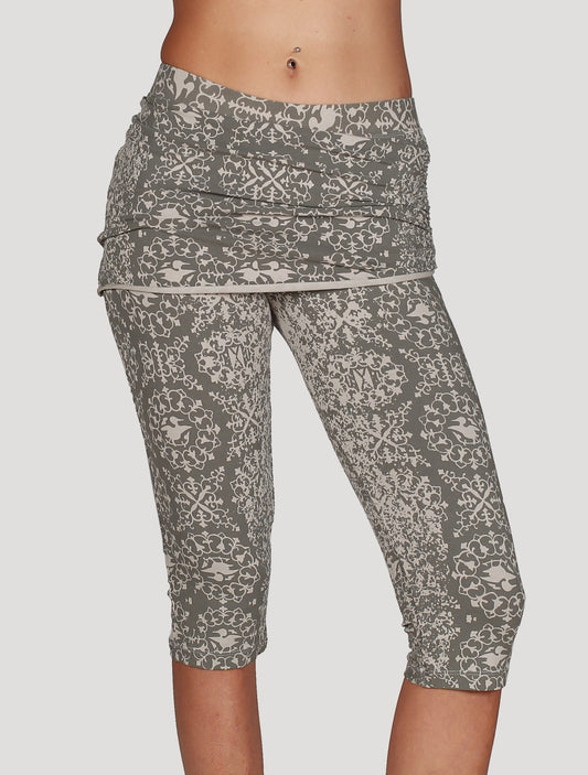 Isis The Goddess Skirted 3/4 Leggings - Psylo Fashion