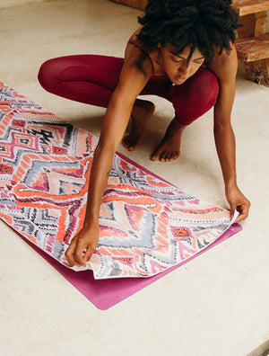 PET Resin Mat-Towel Java by Yoga Design Lab - Psylo Fashion