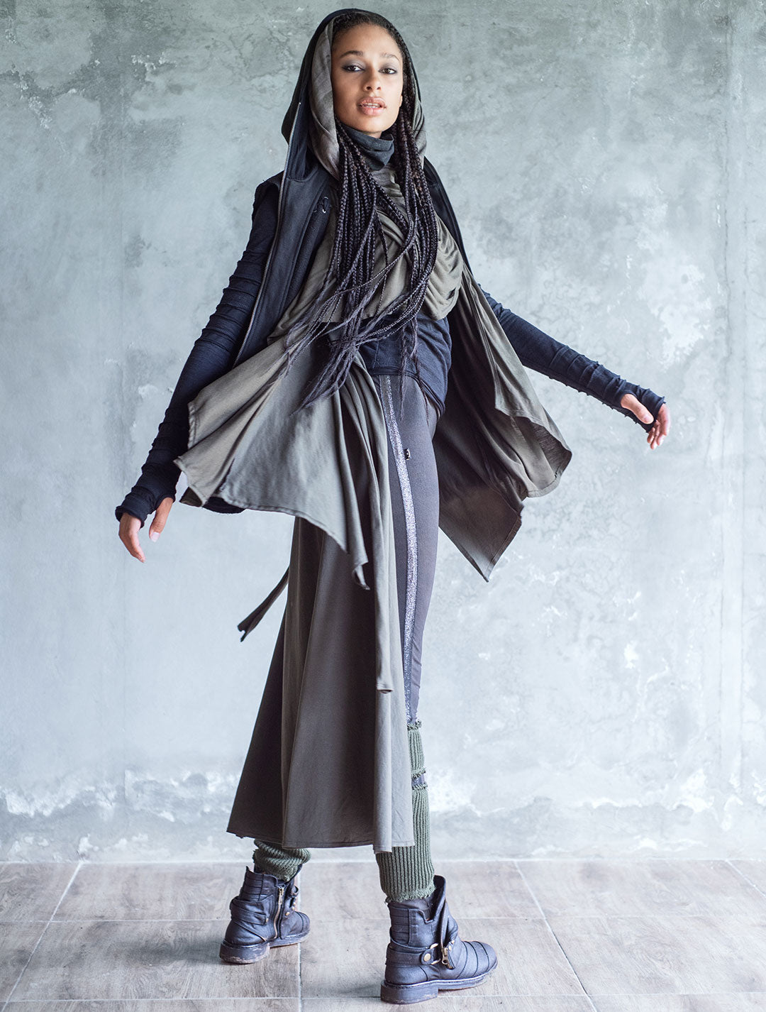 'Geisha' Unisex Hooded Kimono - inspired by Japanese art - Psylo