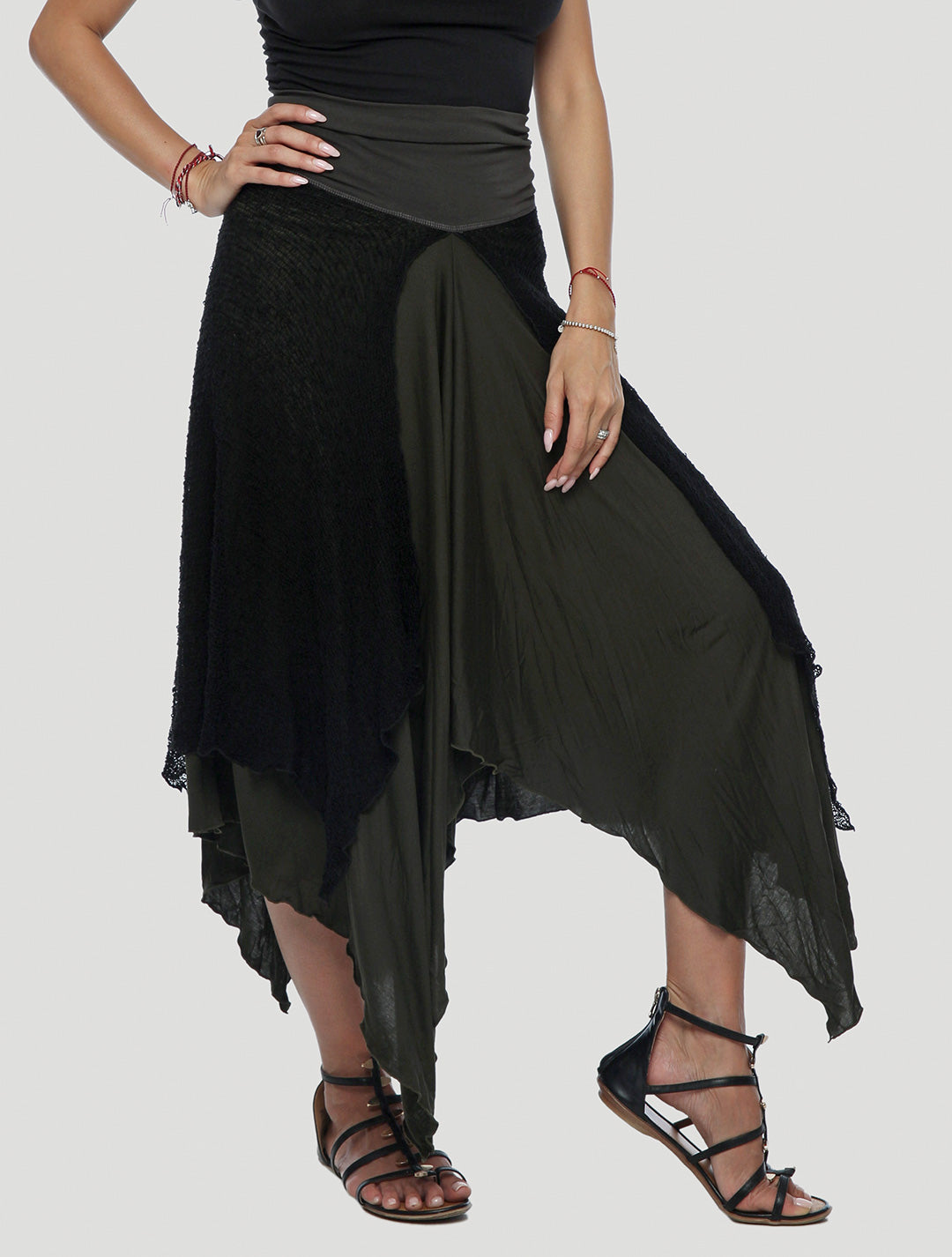 Edgy black skirt hotsell