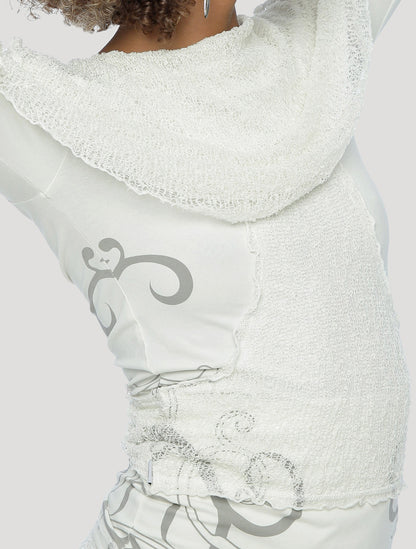 Long Neck Top Long Sleeves - Psylo Fashion