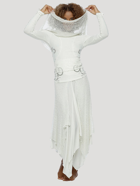 Long Neck Top Long Sleeves - Psylo Fashion