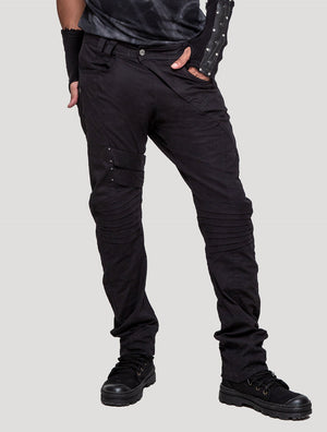 Black Lipat Pants - Psylo Fashion