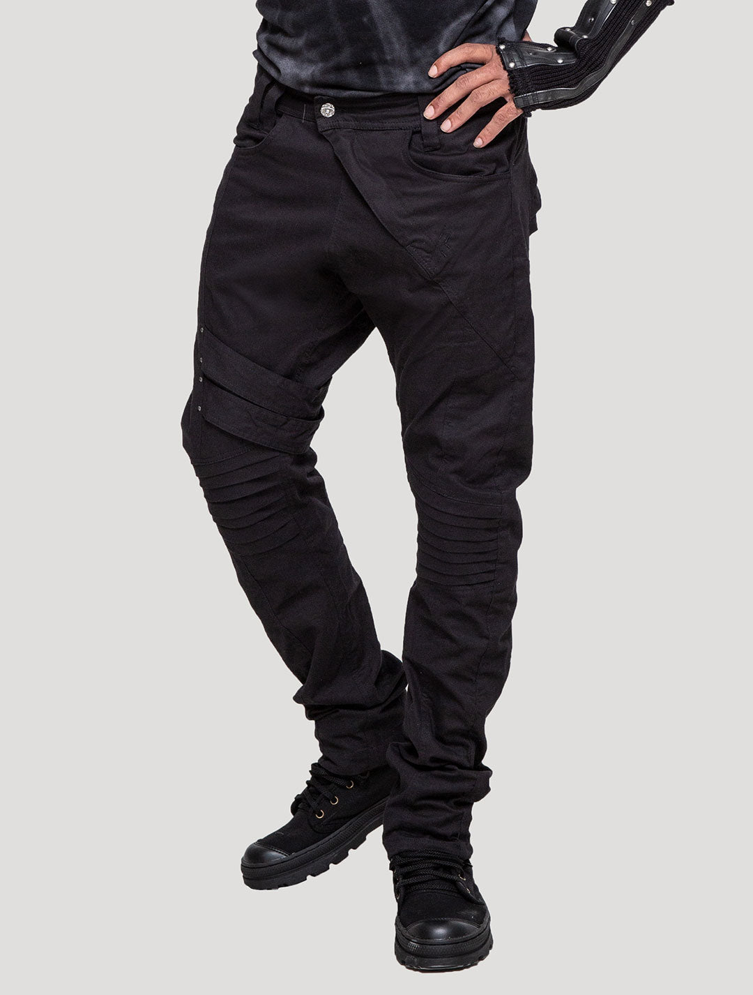 Black Lipat Pants - Psylo Fashion