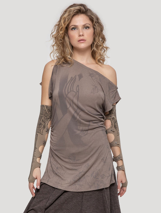 Cement Mudra Tunic - Psylo Fashion