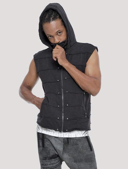 Moli Hoodie Vest - Psylo Fashion