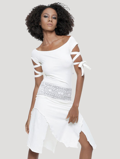Monroe RMX Short Sleeves Corset Dress - Psylo Fashion