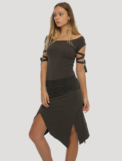 Monroe RMX Short Sleeves Corset Dress - Psylo Fashion