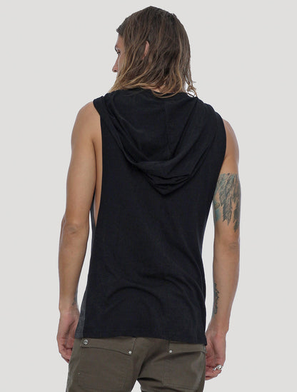 Mudra Hoodie Sleeveless Tee - Psylo Fashion
