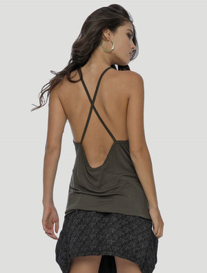 Maya Crossover Singlet - Psylo Fashion