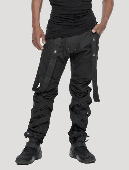 Black Ottoman Pants - Psylo Fashion