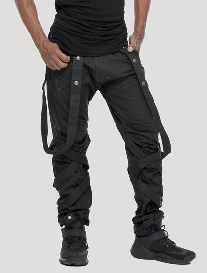 Black Ottoman Pants - Psylo Fashion