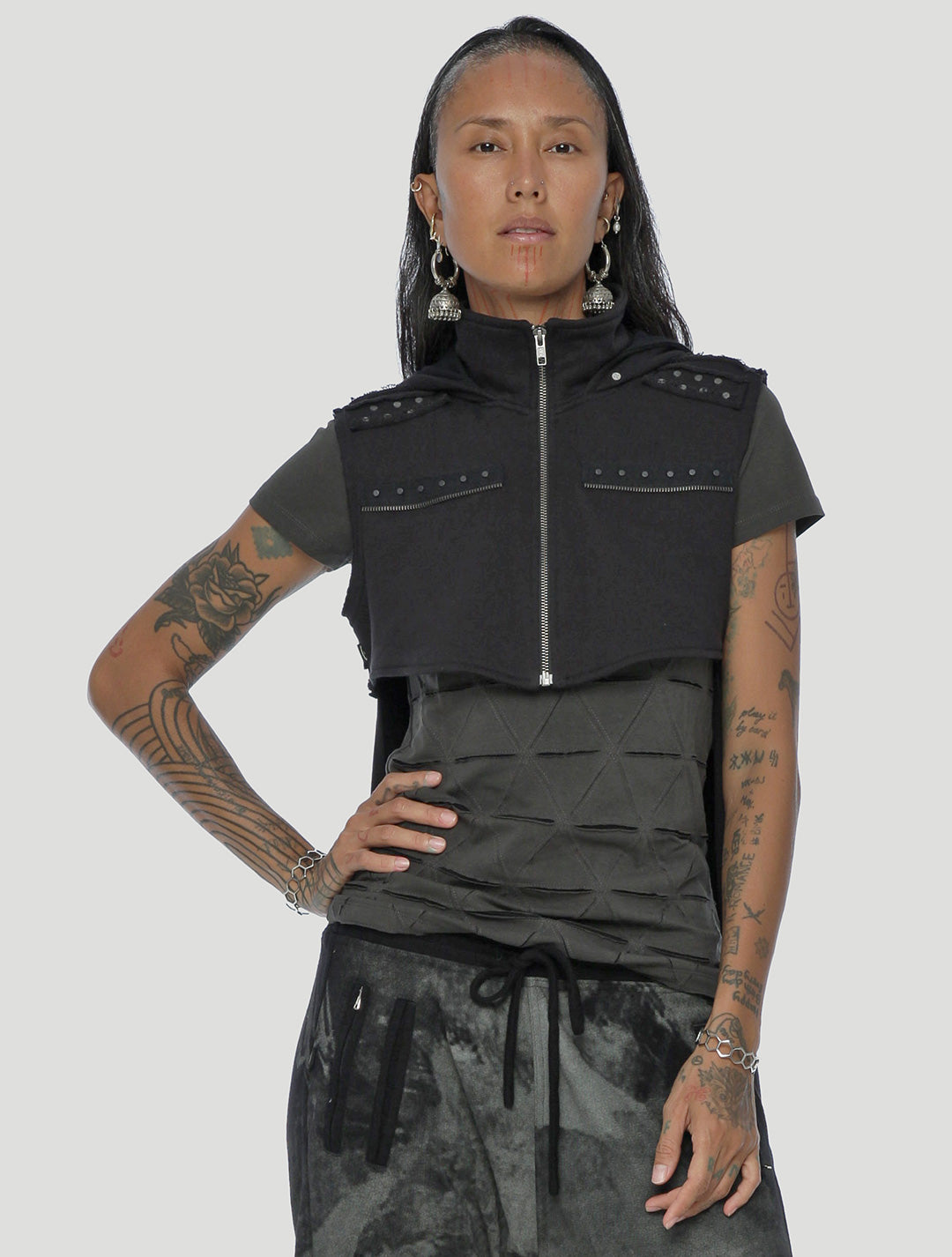 Pro Cropped Hoodie Vest - Psylo Fashion