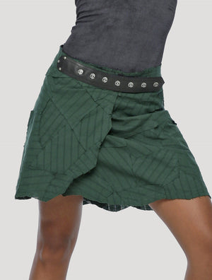 New Pecoa Veg Mini Wrap Skirt - Psylo Fashion