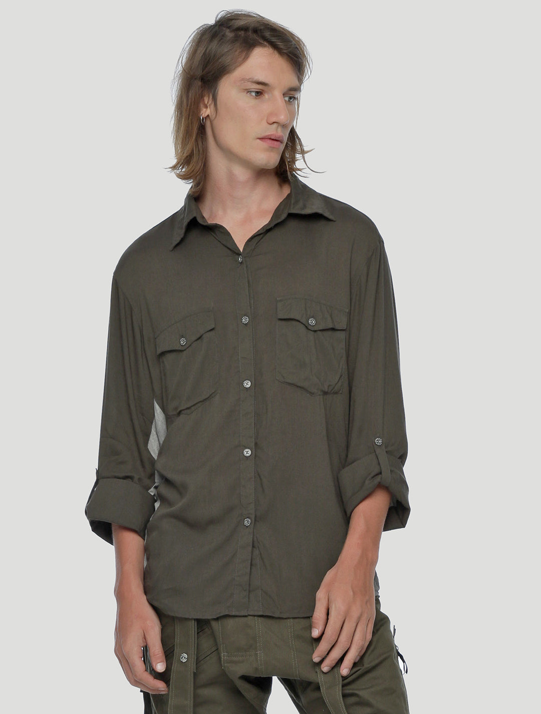 Quantum Long Sleeves Buttoned Shirt - Psylo Fashion