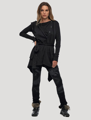 Radio Hoodie Buttoned Cardigan - Psylo Fashion