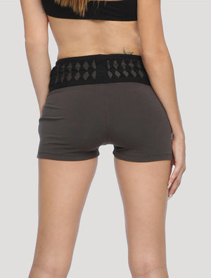 Raffia Hot Pants Shorts - Psylo Fashion