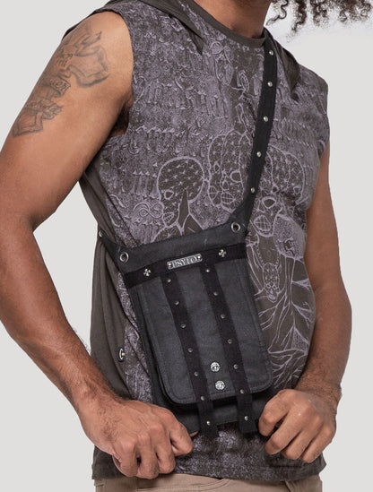 'Rat' 100% Cotton Shoulder Bag / Hip Pocket Belt