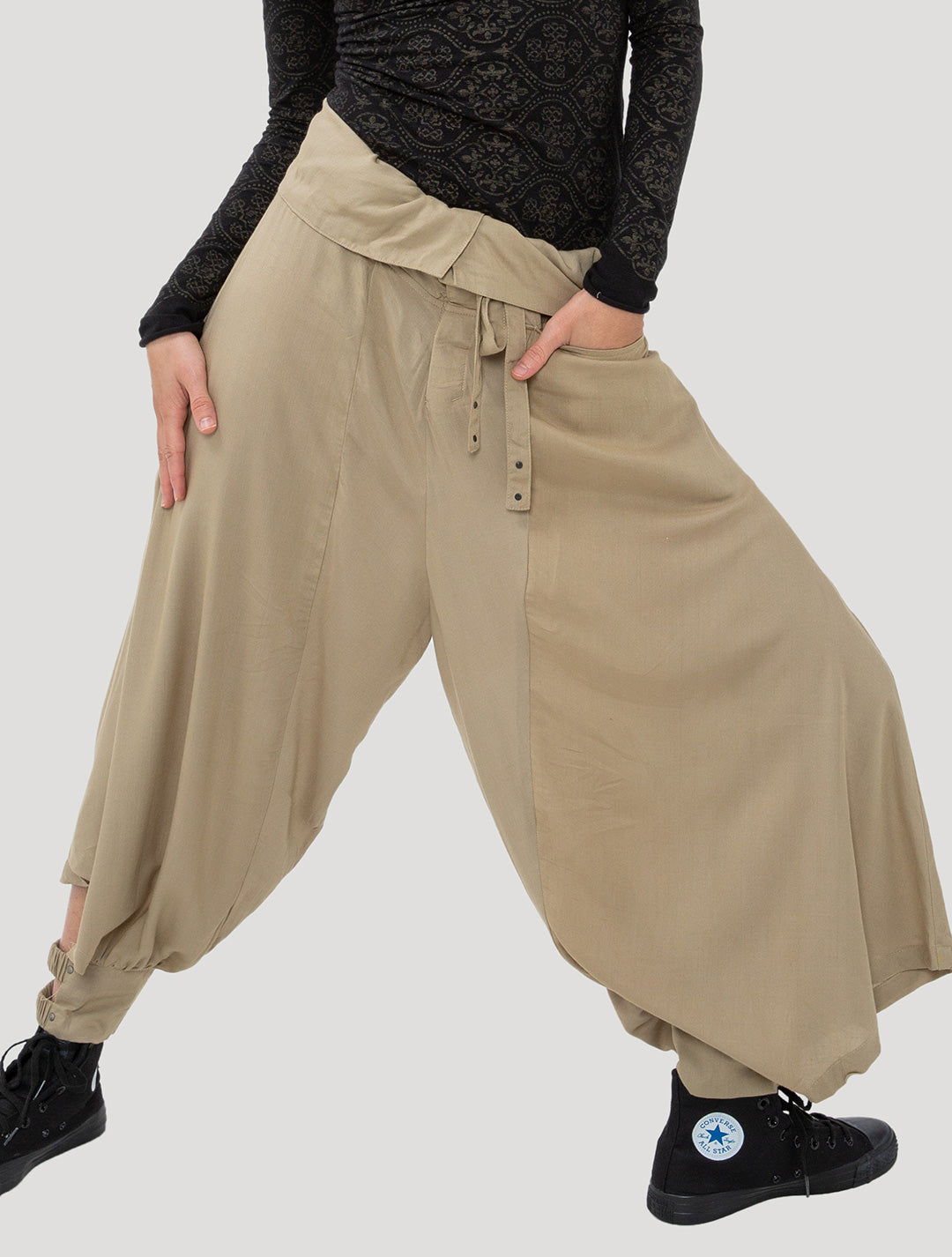 High waisted best sale harem pants